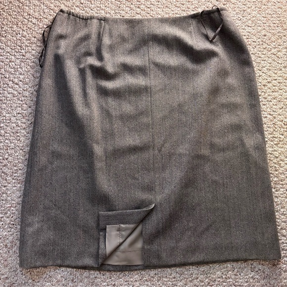 Rena Rowan Woolmark 100% Wool Gray maxi pencil skirt Size 22W - Picture 2 of 7